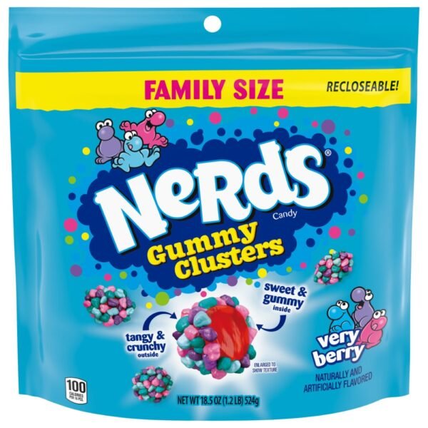 Nerds Very Berry Gummy Clusters Stand Up Bag