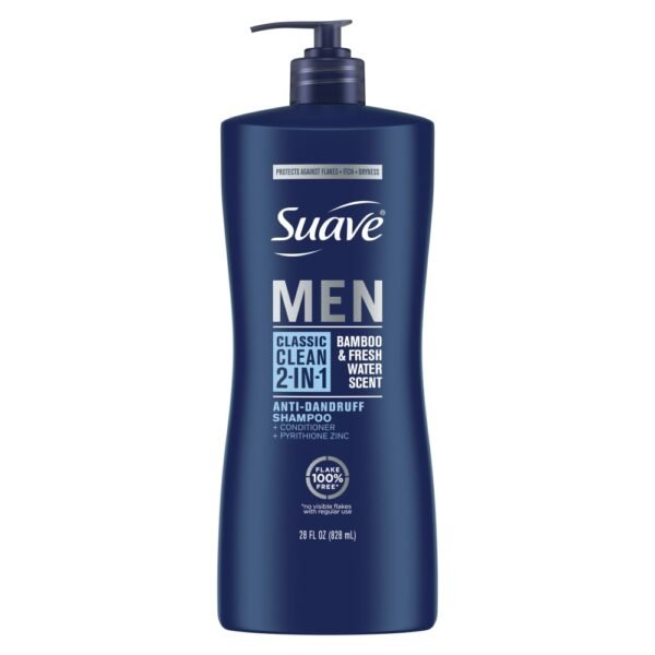 Suave Men Classic Clean Two in One AntiDandruff Shampoo & Conditioner