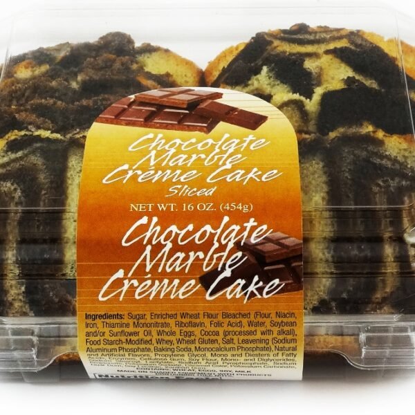 Olson's Baking Company Sliced Chocolate Marble Creme Cake