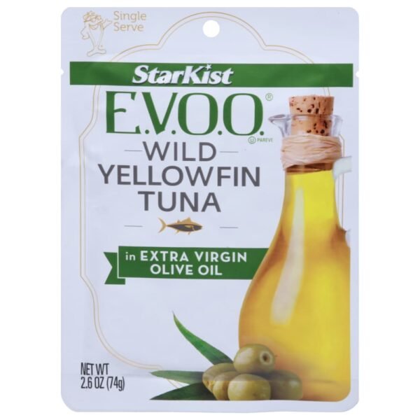 StarKist® Selects E.V.O.O. Yellowfin Tuna in Extra Virgin Olive Oil Pouch