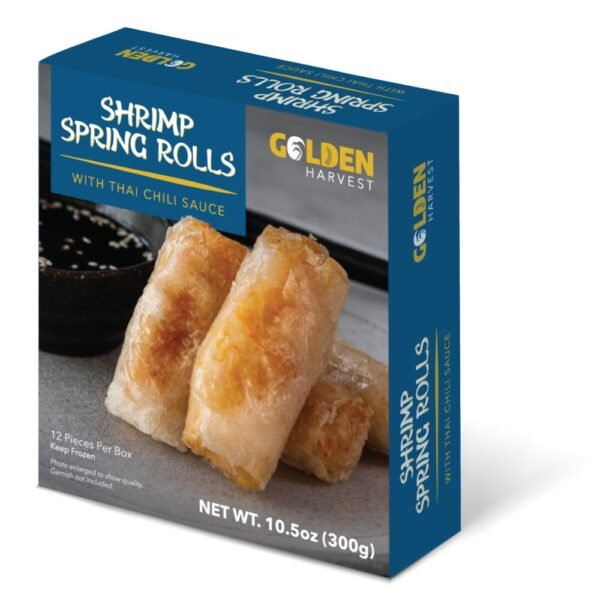 Golden Harvest Shrimp Spring Rolls With Thai Chili Sauce
