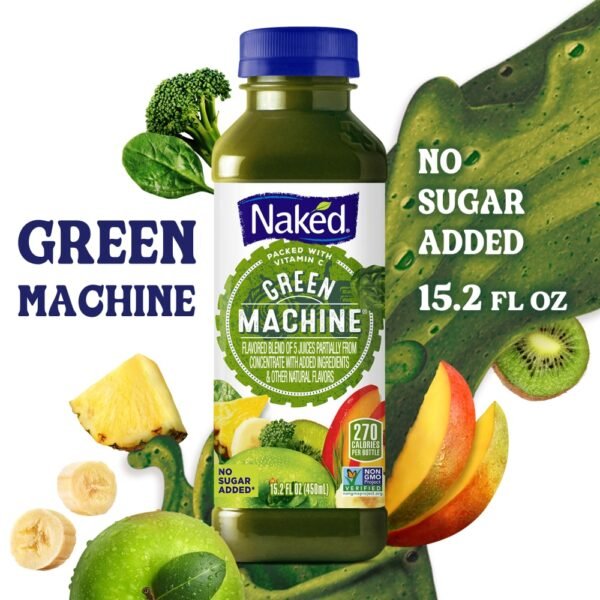 Naked Juice Green Machine Flavored 100% Juice Smoothie Blend