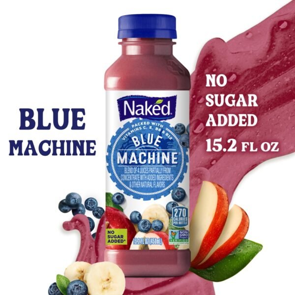 Naked Juice Blue Machine Flavored 100% Juice Smoothie Blend