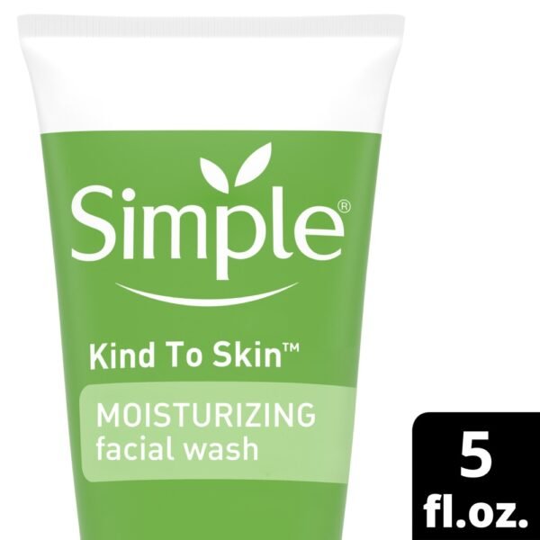 Simple Kind to Skin Face Wash Cleanser for All Skin Types Moisturizing Cleanses & Hydrates