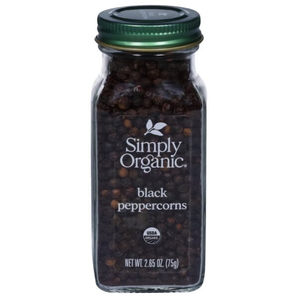Simply Organic® Whole Black Peppercorns