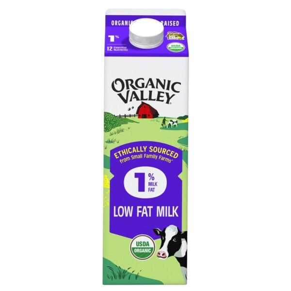 Organic Valley® 1% Lowfat Milk Quart