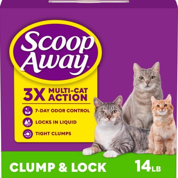Scoop Away Clump and Lock Fresh Spring Air Scent Clumping Cat Litter