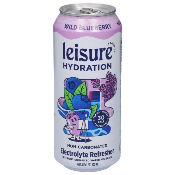 Leisure Project Wild Blueberry Nutrient Enhanced Water Can