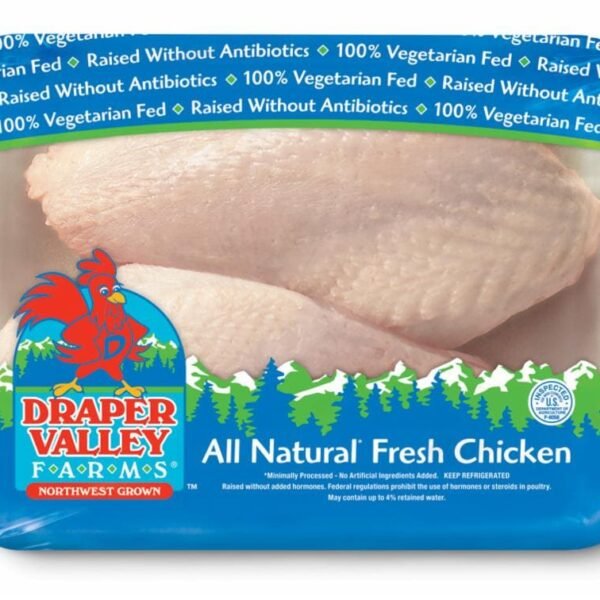 DRAPER VALLEY FARMS® Bone In Split Chicken Breasts