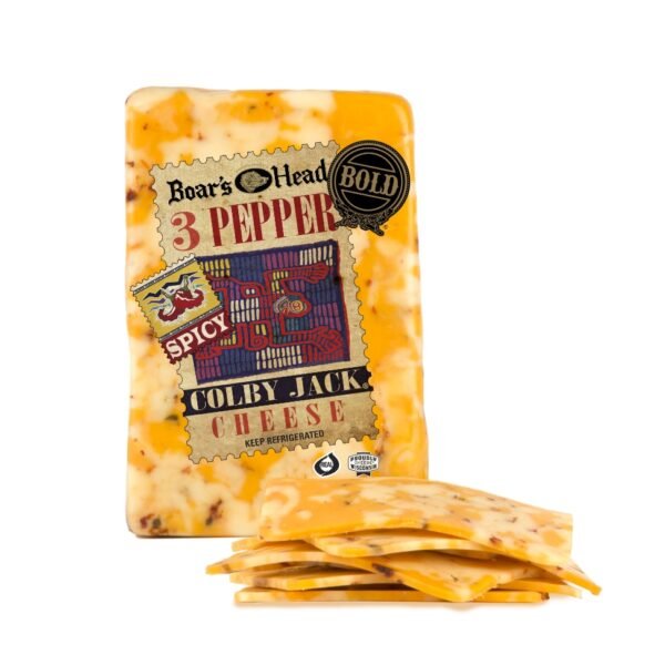 Boar’s Head Bold 3 Pepper Colby Jack Cheese