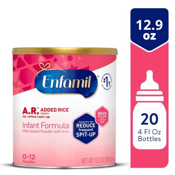 Enfamil A.R. Clinically Proven to Reduce Reflux & Spit-Up in One Week Baby Formula