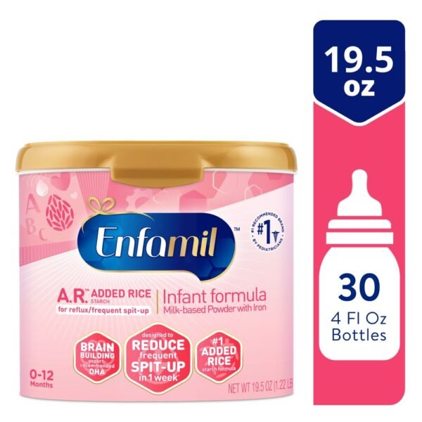 Enfamil A.R. Clinically Proven to Reduce Reflux & Spit-Up in One Week Baby Formula