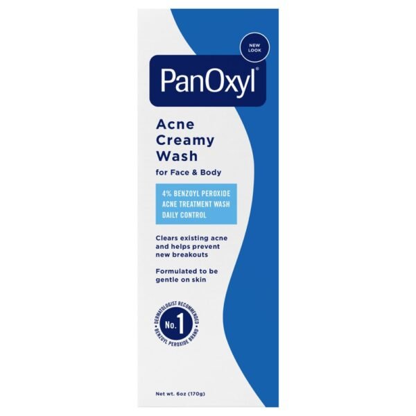 Panoxyl® Face & Body Acne Creamy Wash 4% Benzoyl Perozide Gentle PH Balanced