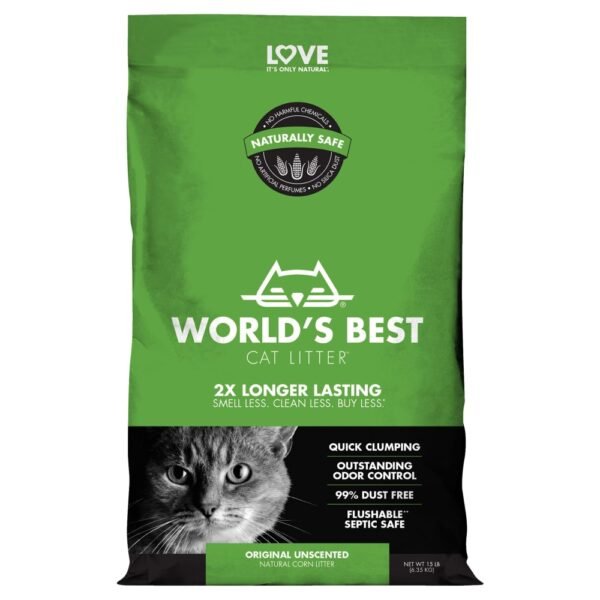 World's Best Cat Litter Original Unscented Clumping Cat Litter