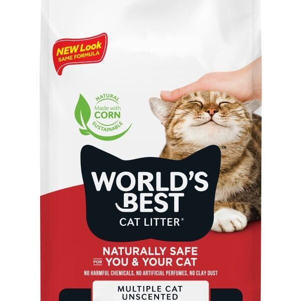 World's Best Cat Litter Multiple Cat Unscented Clumping Formula