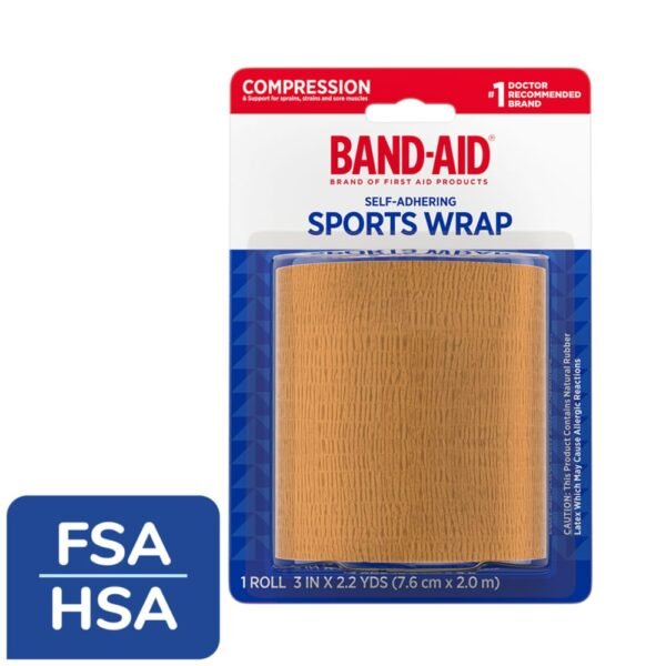 BAND-AID Brand First Aid Self-Adhering Sports Wrap