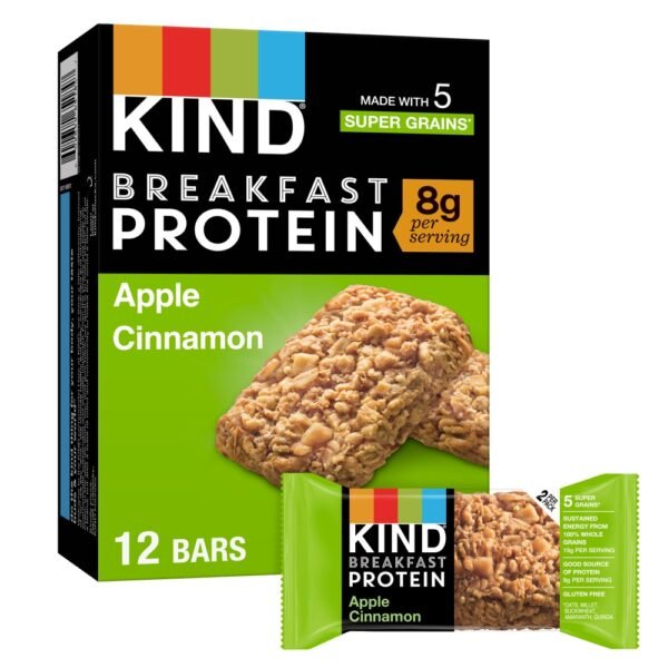 KIND Breakfast Apple Cinnamon Gluten Free Protein Bars