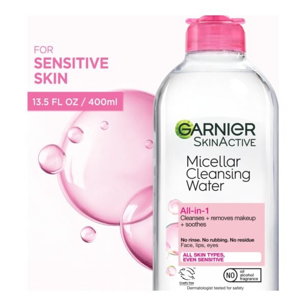 Garnier SkinActive Micellar Cleansing Water & Makeup Remover for Sensitive Skin