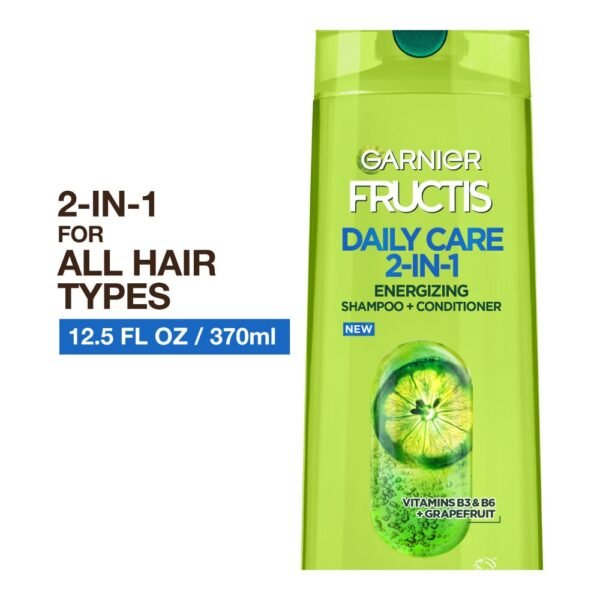 Garnier Fructis Daily Care 2 in 1 Energizing Shampoo and Conditioner for Daily Use