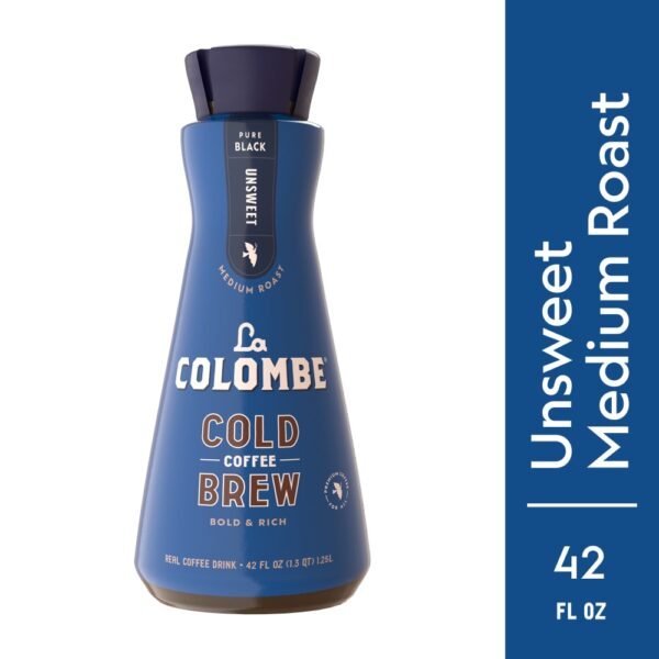 La Colombe Unsweet Medium Roast Pure Black Cold Brew Iced Coffee Carton