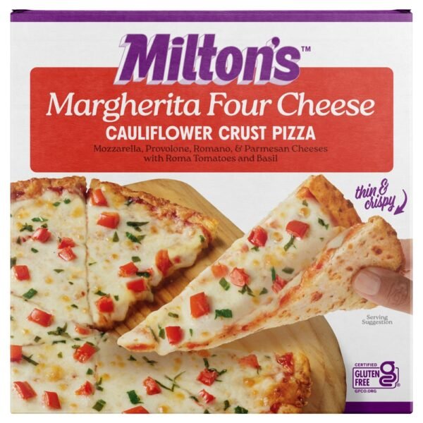 Milton's Craft Bakers® Margherita Four Cheese Cauliflower Crust Pizza
