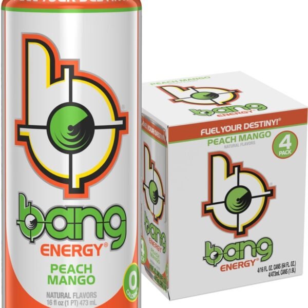 Bang Energy Peach Mango Energy Drink Can