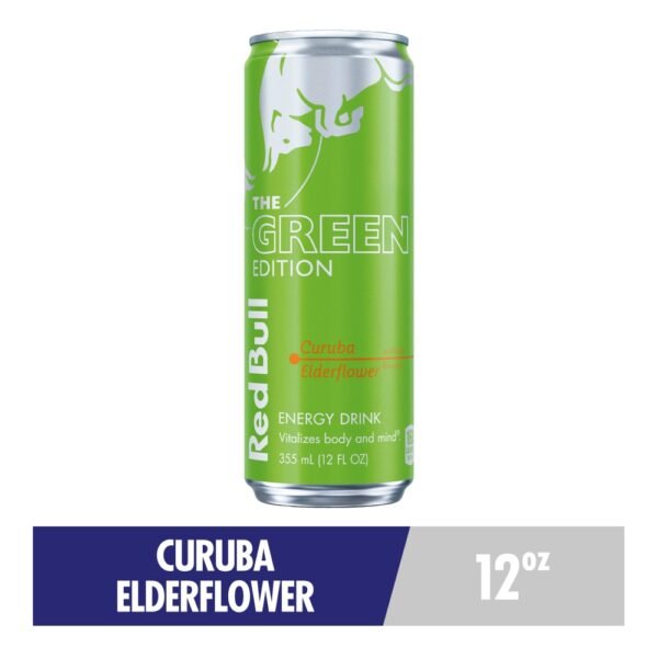 Red Bull Green Edition Curuba Elderflower Energy Drink Can