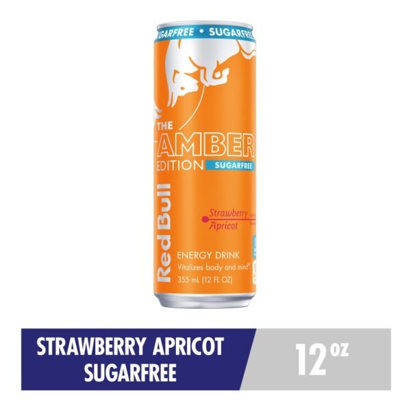 Red Bull Amber Edition Sugar Free Strawberry Apricot Energy Drink