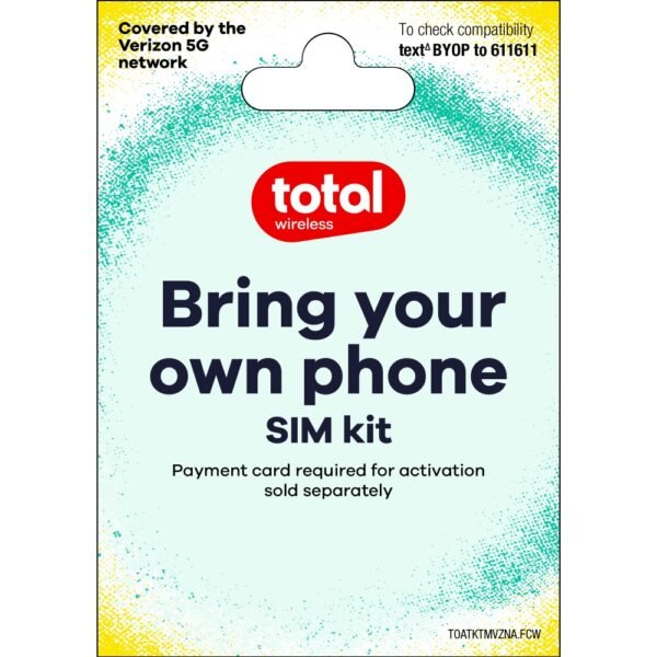 Total Wireless Bring Your Own Phone Prepaid SIM Kit | 3-1 Sim Card