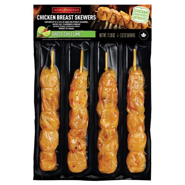 Marcangelo Sweet Chili Lime Chicken Breast Skewers