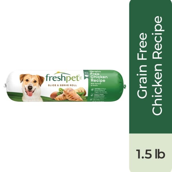 Freshpet Slice & Serve Grain Free Chicken Recipe Dog Food