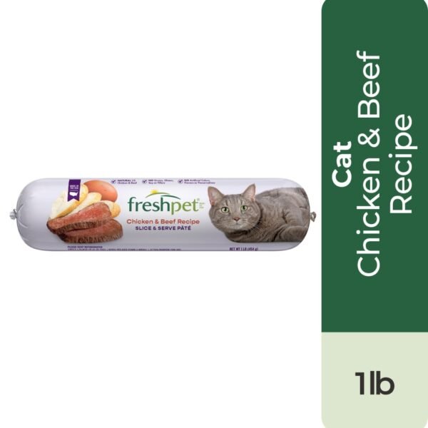 Freshpet Select Gourmet Pate Grain Free Chicken & Beef Recipe Cat Food
