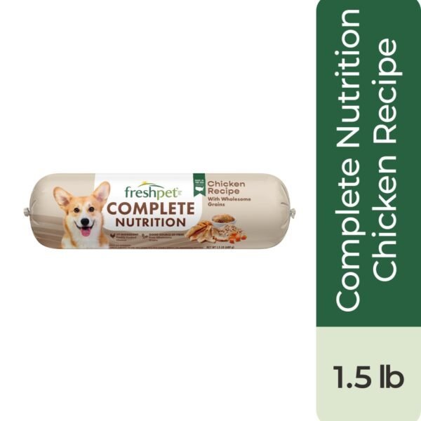 Freshpet Healthy & Natural Dog Food, Complete Nutrition Roll, 1.5lb
