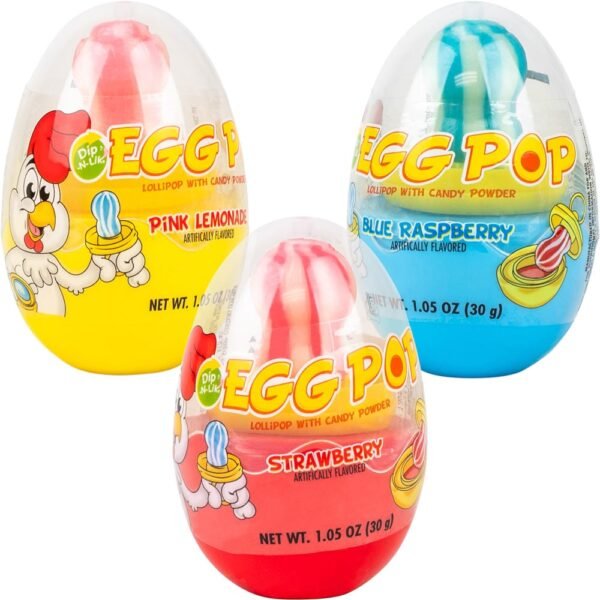 Koko's Egg Pop Dip-N-Lik Candy - Assorted