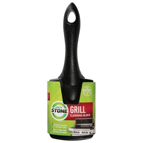 EarthStone® Grill Cleaning Block with Starter Handle - Black/Gray