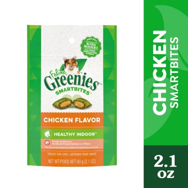 Feline Greenies Smartbites Healthy Indoor Natural Cat Treats Chicken Flavor