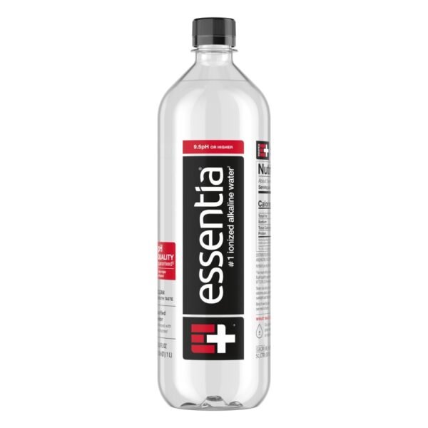 Essentia Bottled Water One Liter Bottle Ionized Alkaline Water