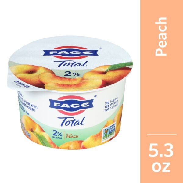 Fage Total Peach 2% Milkfat Low Fat Greek Yogurt Cup