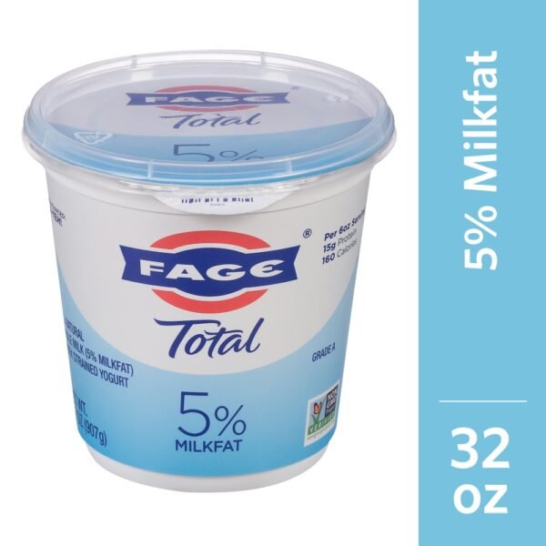 Fage® Total Plain 5% Milkfat Greek Yogurt Tub