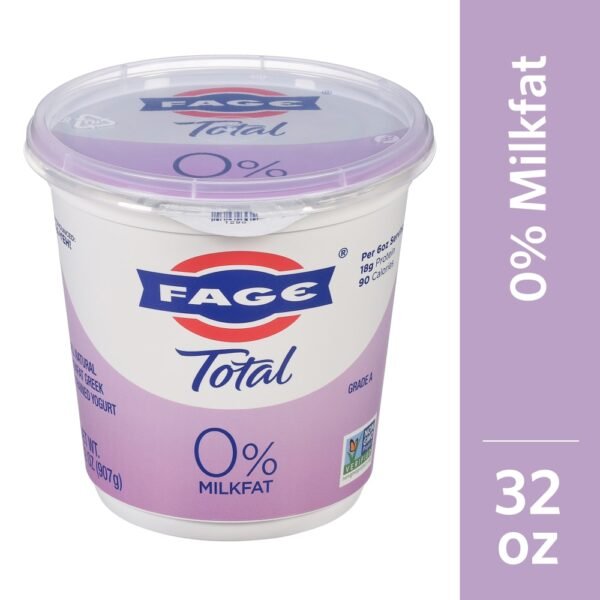 Fage® Total Plain 0% Milkfat Nonfat Greek Yogurt Tub