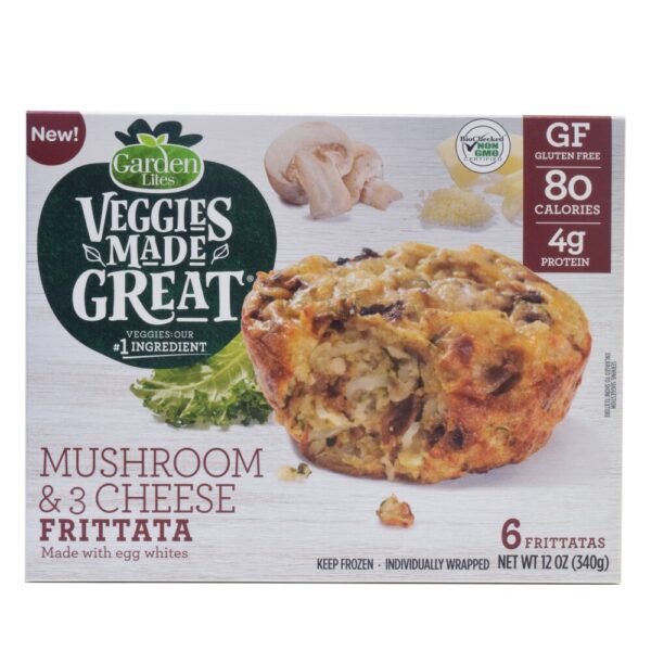 Garden Lites® Veggies Made Great® Mushroom & 3 Cheese Frittatas