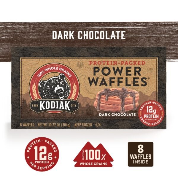 Kodiak® Protein-Packed Dark Chocolate Frozen Power Waffles®