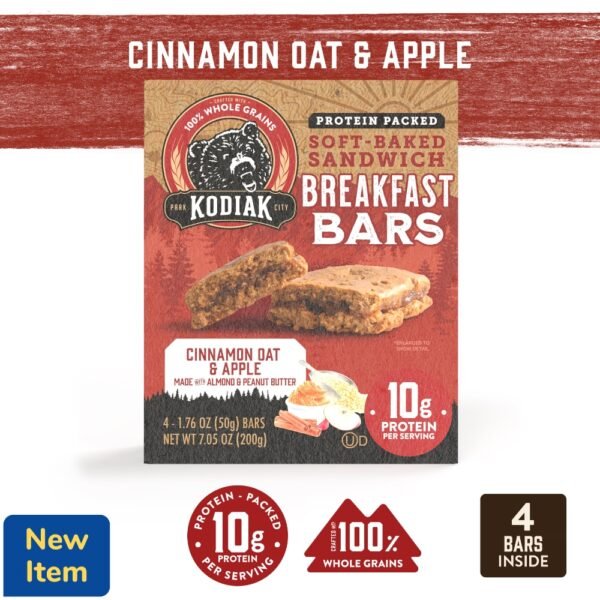 Kodiak® Cinnamon Oat & Apple Breakfast Bars