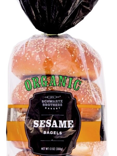 Schwartz Brothers Bakery Organic Sesame Bagels
