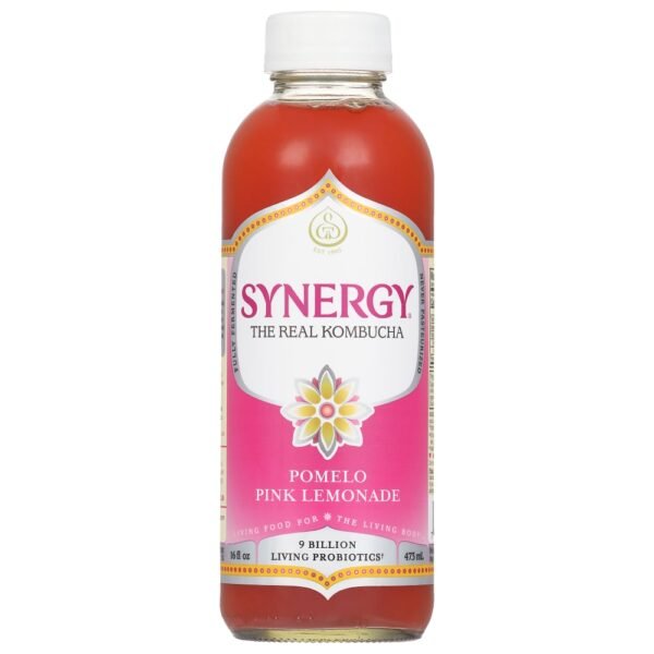 GT's Synergy® Pomelo Pink Lemonade Raw Kombucha