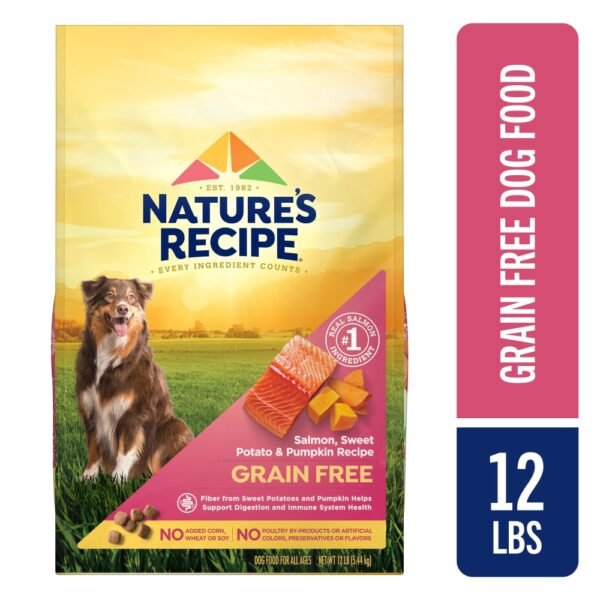 Nature's Recipe® Grain Free Adult Dry Dog Food Salmon, Sweet Potato & Pumpkin