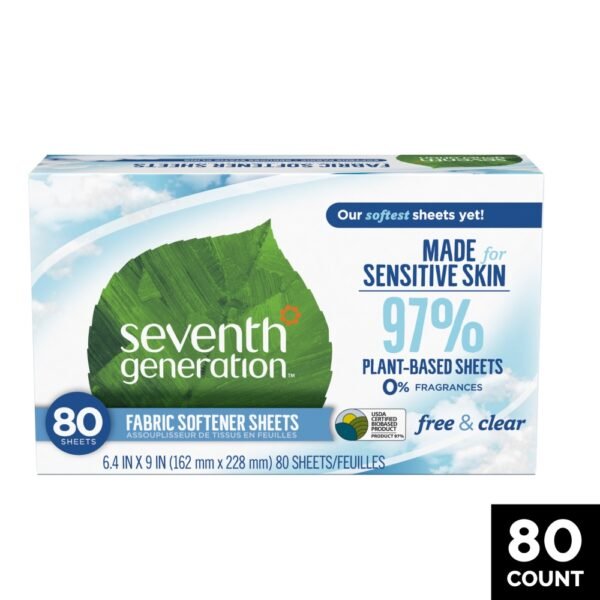Seventh Generation Free & Clear Dryer Sheets