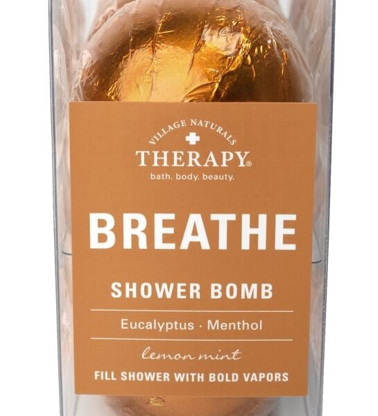 Village Naturals Therapy® Breathe Eucalyptus Menthol Shower Bomb