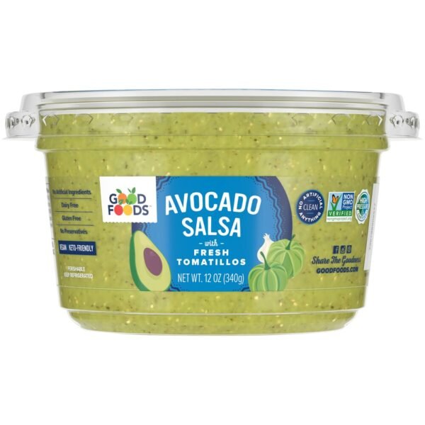 Good Foods™ Avocado Salsa with Fresh Tomatillos Salsa Verde