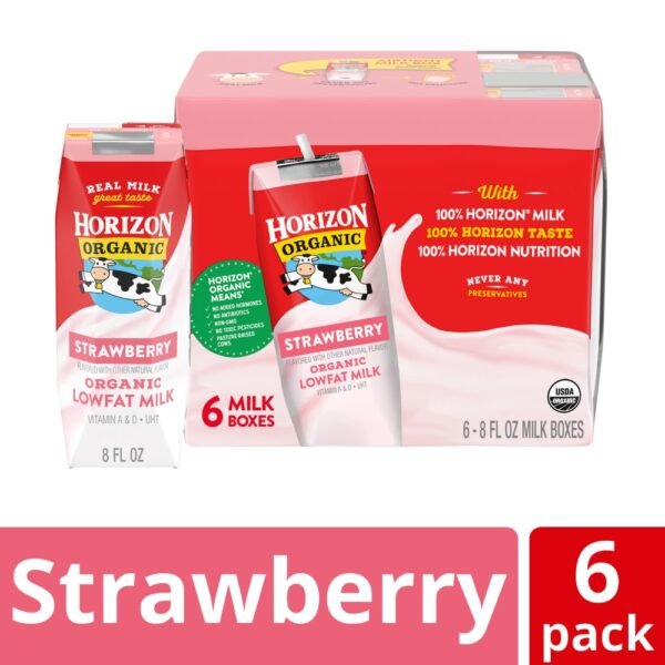 Horizon Organic 1% Lowfat Strawberry Milk